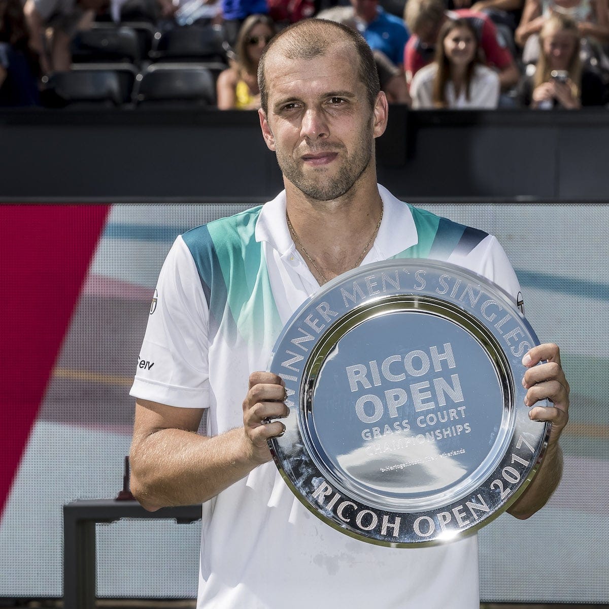 Tennis Gilles Muller winaar in Rosmalen (Ricoh Open)